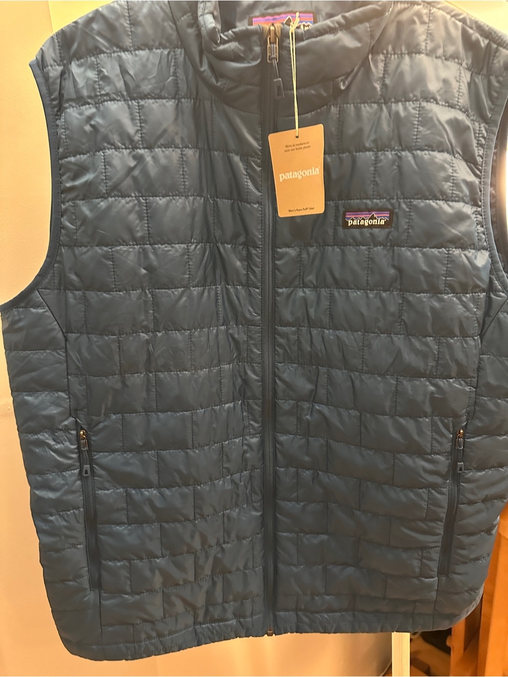 NWT Patagonia Men’s Quilted Vest in Deep Teal